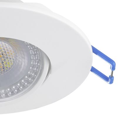 Eglo - Conjunto de 3 luminárias LED de embutir LED/4,9W/230V 2700/4000/6500K Ø 9 cm brancas