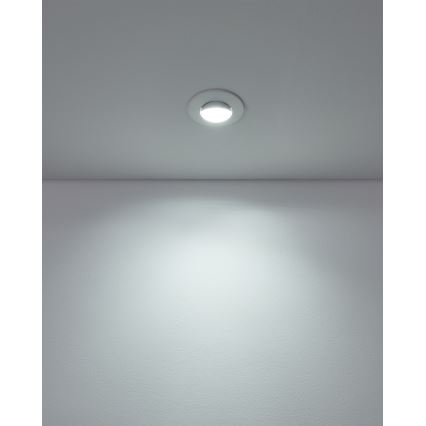 Eglo - Conjunto de 5 luminárias LED de embutir LED/4,9W/230V 2700/4000/6500K Ø 9 cm brancas