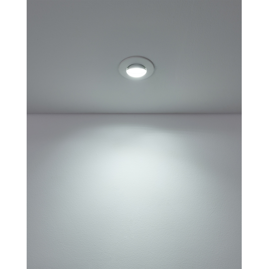 Eglo - Conjunto de 5 luminárias LED de embutir LED/4,9W/230V 2700/4000/6500K Ø 9 cm brancas