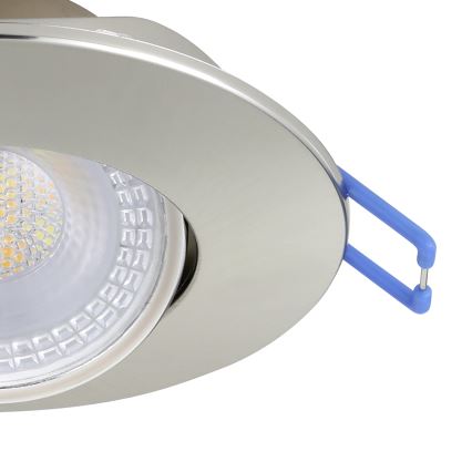 Eglo - Conjunto de 5 luminárias LED de embutir LED/4,9W/230V 2700/4000/6500K diâmetro 9 cm cromo fosco