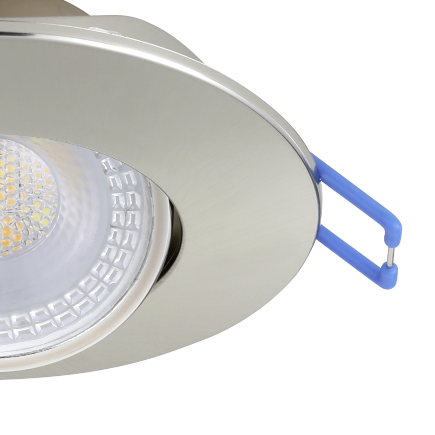 Eglo - Conjunto de 10 spots LED de embutir/4,9W/230V 2700/4000/6500K Ø 9 cm cromado fosco