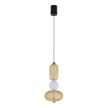 Eglo 300477 - Lustre pendente LED dimerizável em cabo CEGLIE LED/12W/230V 2200-6500K dourado + controlo remoto