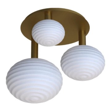 Eglo 300498 - Lustre de tecto ERCALTO 3xE27/25W/230V dourado