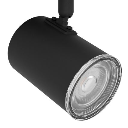 Eglo - Foco para casa de banho 2x GU10/5W/230V IP44 preto