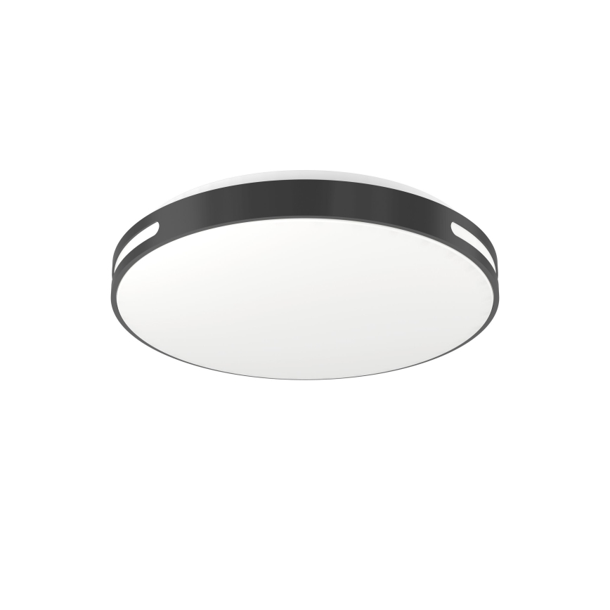 Eglo 300687 - Candeeiro de tecto LED RGBW dimerizável MONTEGRANARO-Z LED/18,5W/230V 2700-6500K Ø 39,4 cm preto + comando remoto