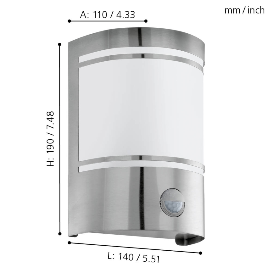 EGLO - Luz de exterior 1xE27/40W IP44