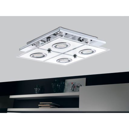 EGLO - Luz de teto LED 4xGU10/3W/230V