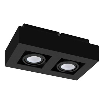 Eglo 31063 - Spot LED MENDOZA 2xLED/4,7W/230V 3000K preto