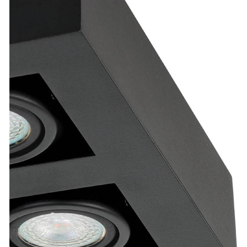Eglo 31065 - Spot LED MENDOZA 4xLED/4,7W/230V 3000K preto