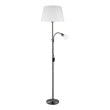 Eglo 31178 - Candeeiro de pé ALMACEN 1xE27/60W/230V + 1xE14/25W preto/branco