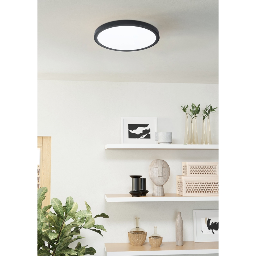 Eglo 31378 - Iluminação de teto para casa de banho LED com regulação ARGOLIS-Z LED/19,5W/230V 2700-6500K IP44 preto