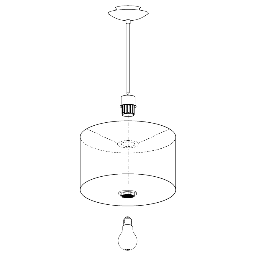 Eglo - Candelabro num fio 1xE27/60W/230V