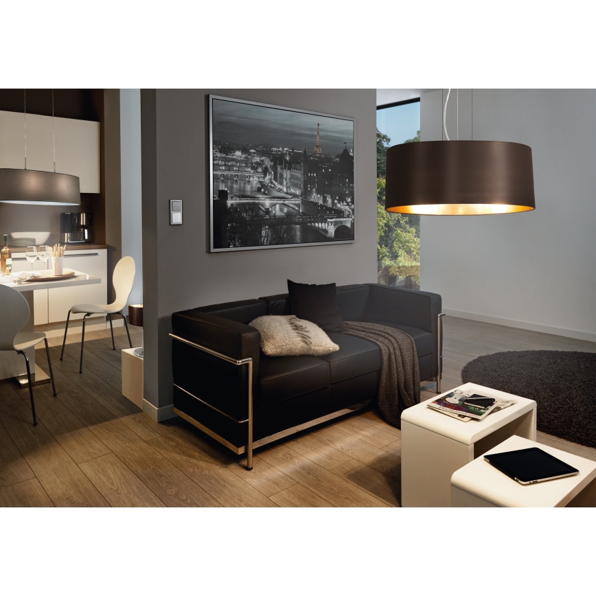 Eglo - Candeeiro suspenso com cabo 3xE27/60W/230V