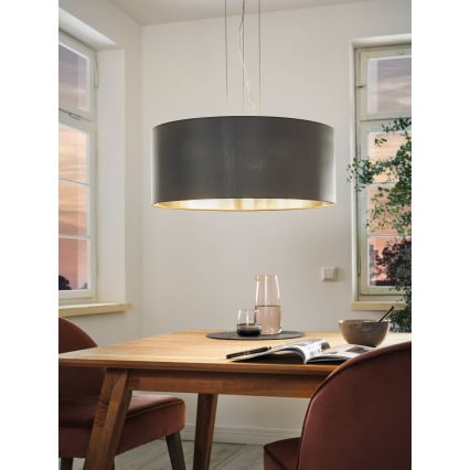 Eglo 31606 - Lustre suspenso por cabo MASERLO 3xE27/60W/230V
