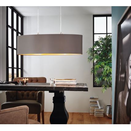 Eglo - Candeeiro suspenso com cabo 2xE27/60W/230V