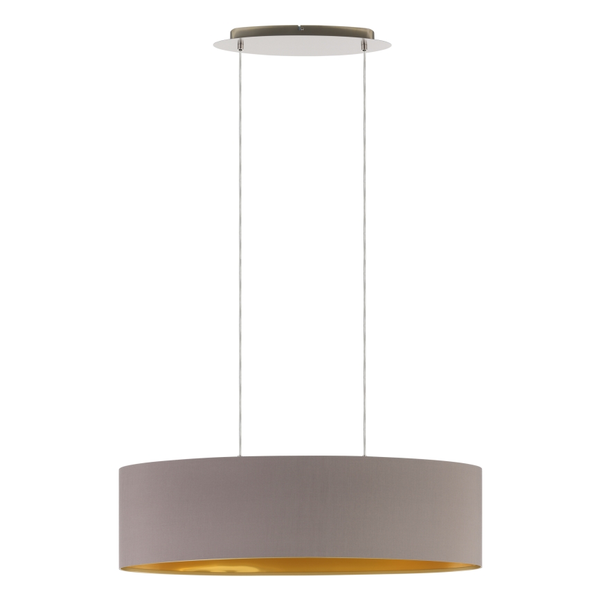 Eglo - Candeeiro suspenso com cabo 2xE27/60W/230V