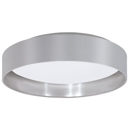 Eglo 31623 - Candeeiro de teto LED MASERLO LED/16W/230V 3000K Ø 40,5 cm cinzento/prateado
