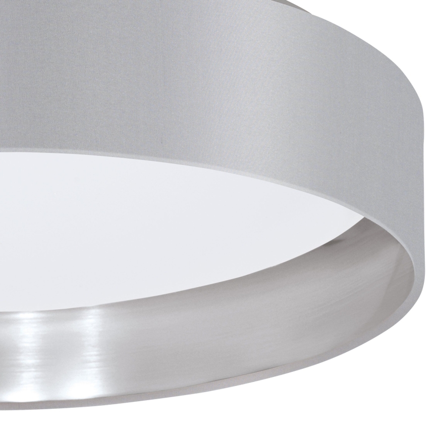 Eglo 31623 - Candeeiro de teto LED MASERLO LED/16W/230V 3000K Ø 40,5 cm cinzento/prateado