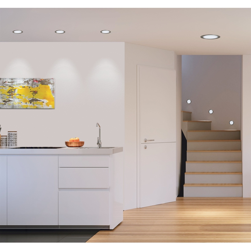 Eglo 31676 - Luminária de embutir LED FUEVA 1, 1xLED/18W/230V, diâmetro 22,5 cm