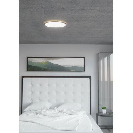 Eglo 31704 - Luminária de teto LED RGBW dimerizável ROVITO-Z 1xLED/16,5W/230V 2700-6500K diâmetro 42 cm preta