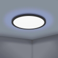 Eglo 31704 - Luminária de teto LED RGBW dimerizável ROVITO-Z 1xLED/16,5W/230V 2700-6500K diâmetro 42 cm preta