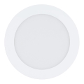 Eglo 31742 - Luminária LED dimerizável de encastrar para casa de banho FUEVA-Z LED/10,5W/230V 2700-6500K IP44 branca, diâmetro 16,5 cm