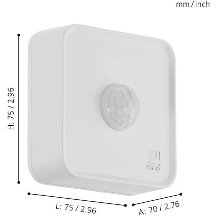 Eglo 31747 - Exterior sensor CONNECT-Z 3xAA IP44