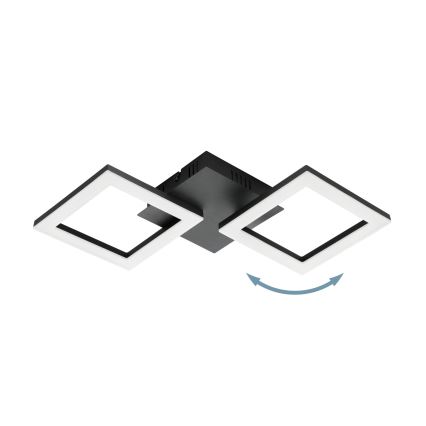 Eglo 31773 - Iluminação de teto LED com regulação PARANDAY-Z LED/15,5W/230V 3000-6500K preto