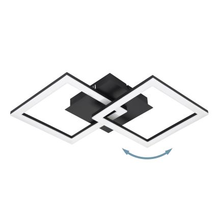 Eglo 31774 - Luminária de teto LED dimmerizável PARANDAY-Z LED/21,5W/230V 3000-6500K preta