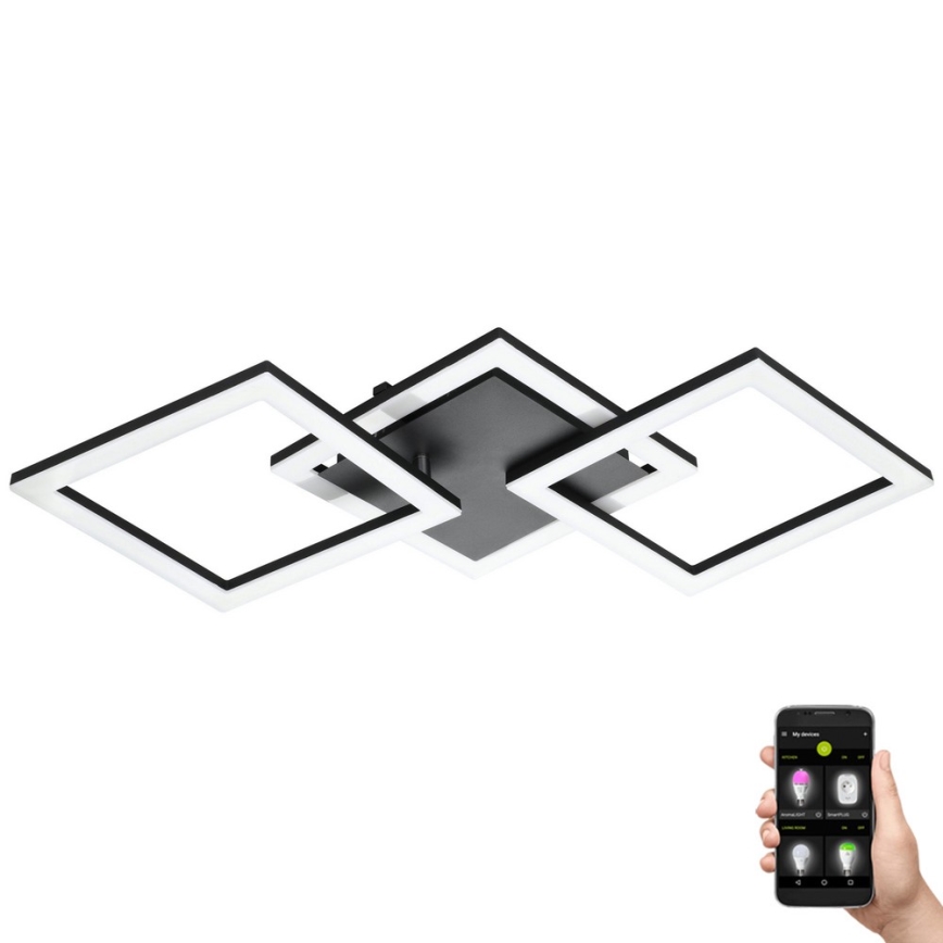 Eglo 31775 - Iluminação de teto LED com regulação PARANDAY-Z LED/32,4W/230V 3000-6500K preto