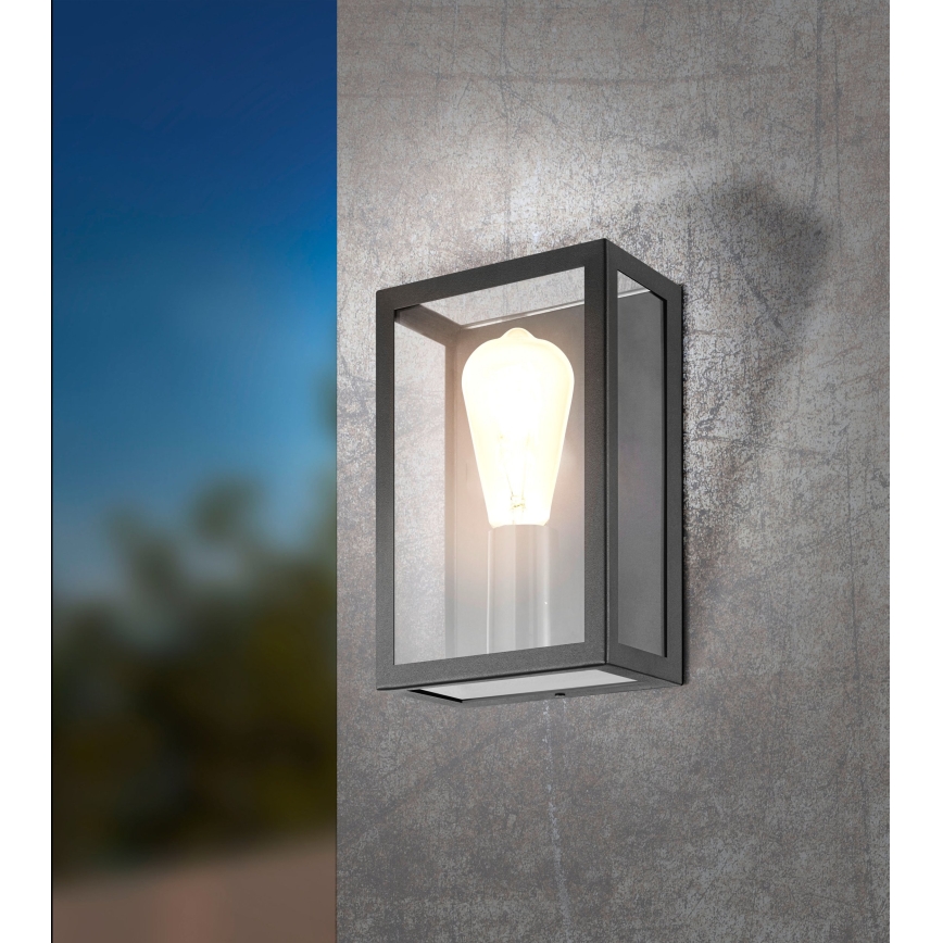 Eglo 31778 - Aplique de parede para exterior LED RGBW dimerizável ALAMONTE-Z LED/4,9W/230V 3000K IP44 preto
