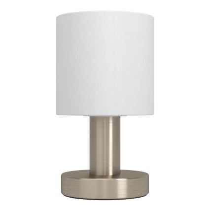 Eglo - Candeeiro de mesa 1xE14/40W/230V branco/cromo fosco