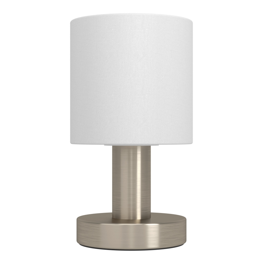 Eglo - Candeeiro de mesa 1xE14/40W/230V branco/cromo fosco