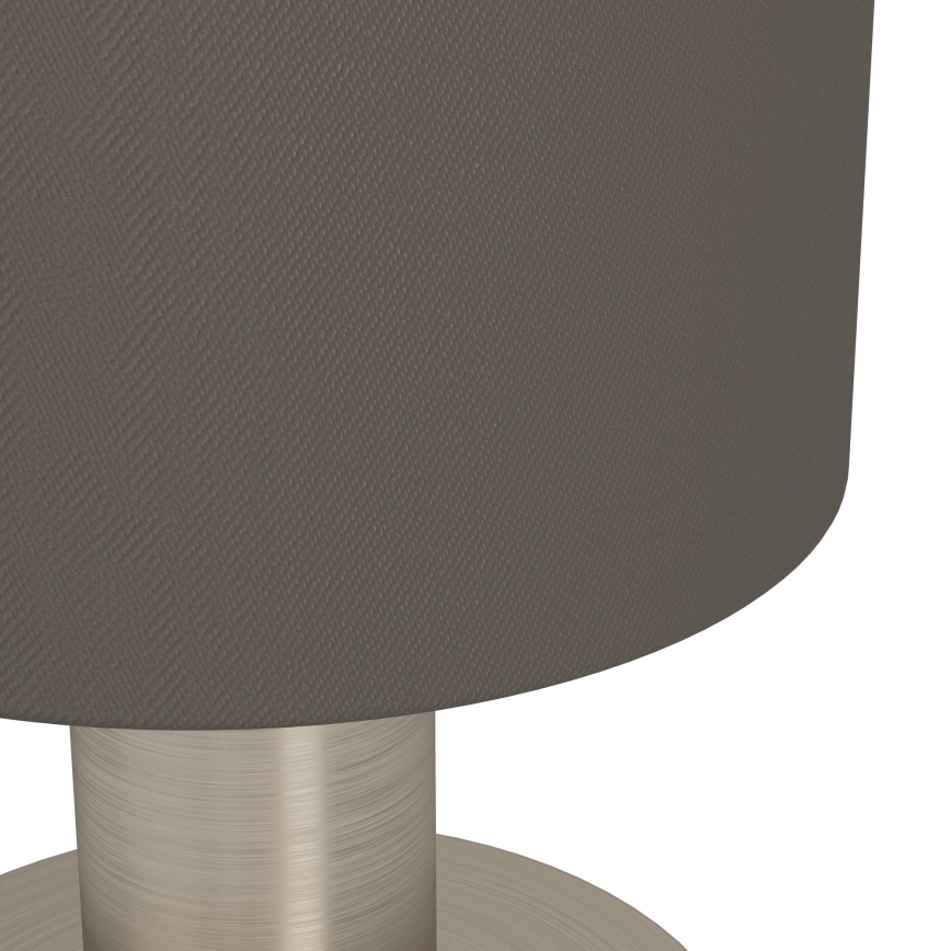 Eglo - Candeeiro de mesa 1xE14/40W/230V castanho/cromado mate