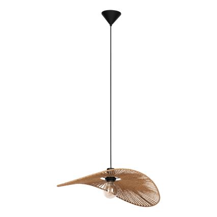 Eglo - Lustre suspenso por cabo 1xE27/42W/230V 56 cm castanho/preto