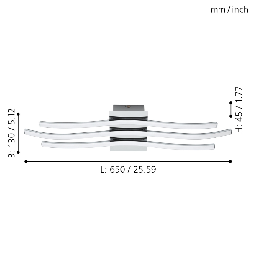 Eglo - Luz de teto LED LED/26W/230V