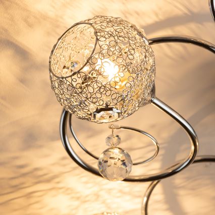 Eglo 32103 - Lustre LED de teto sobreposto VELAGO 5xG9/33W/230V cromado brilhante