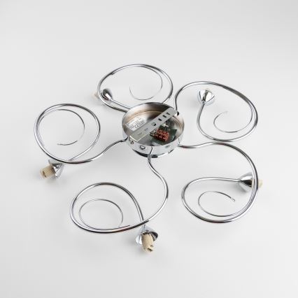 Eglo 32103 - Lustre LED de teto sobreposto VELAGO 5xG9/33W/230V cromado brilhante