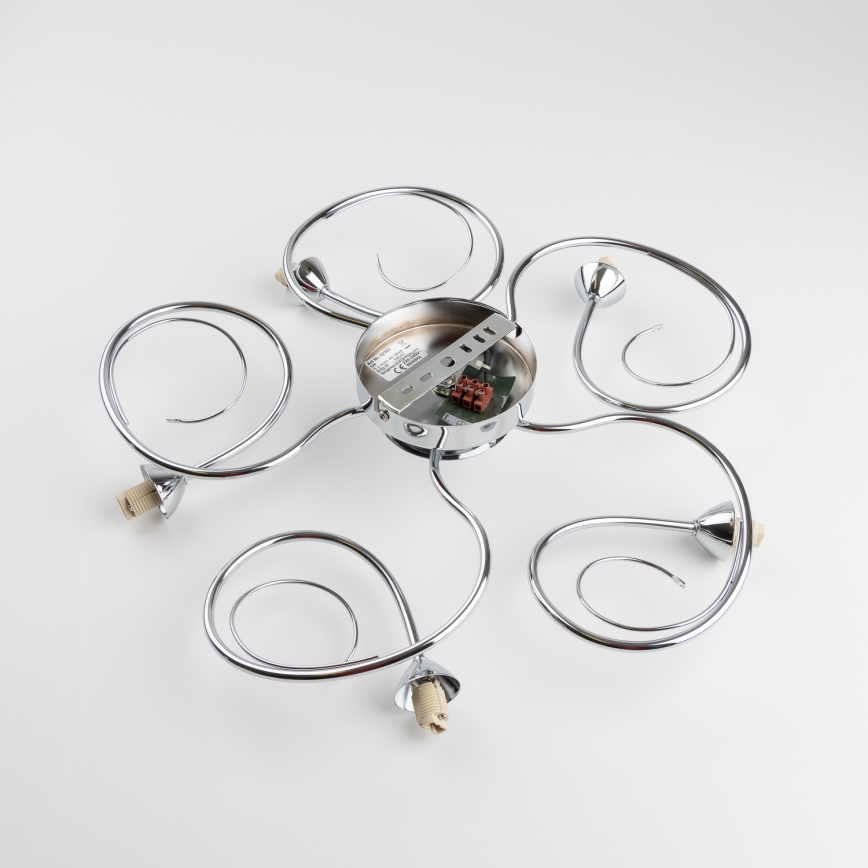 Eglo 32103 - Lustre LED de teto sobreposto VELAGO 5xG9/33W/230V cromado brilhante