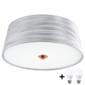 Eglo 32111- Iluminação de teto LED FONSEA 1 2xE27/9W/230V prateado/cobre