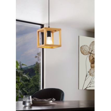 Eglo 32145 - Lustre suspenso em cabo BLACKCROWN 1xE27/40W/230V