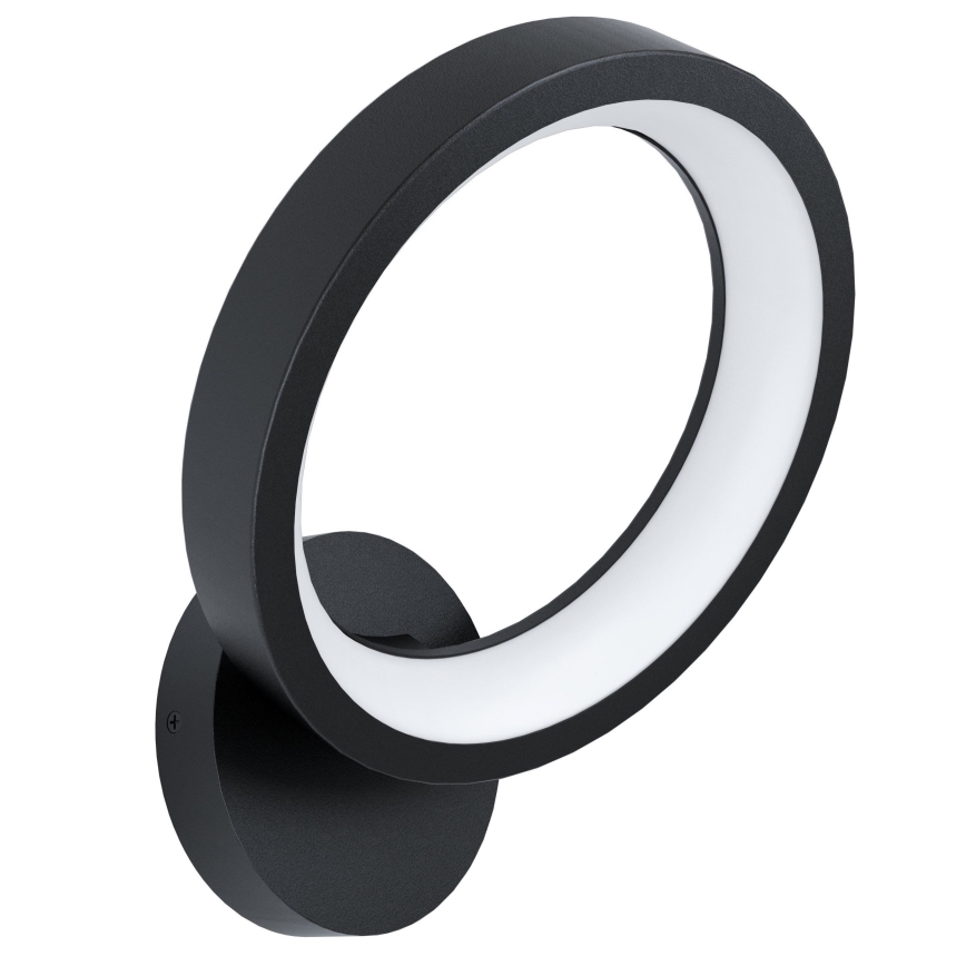 Eglo 32325 - Iluminação de parede LED RGBW com regulação MARGHERA-C LED/16W/230V 2700-6500K preto