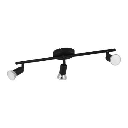 Eglo - Foco LED 3xGU10/2,8W/230V 3000K preto