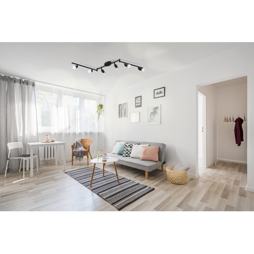 Eglo - Foco LED 6xGU10/2,8W/230V 3000K preto