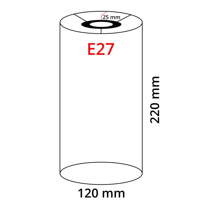 Eglo 32498 - Cúpula universal TUNJA para E27, diâmetro 12 cm, branca