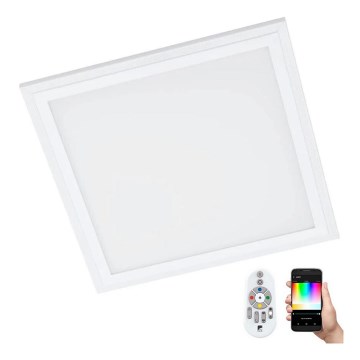Eglo 32546 - Plafon LED dimável RGBW SALOBRENA-C LED/16W/230V 2700-6500K 30x30 cm branco