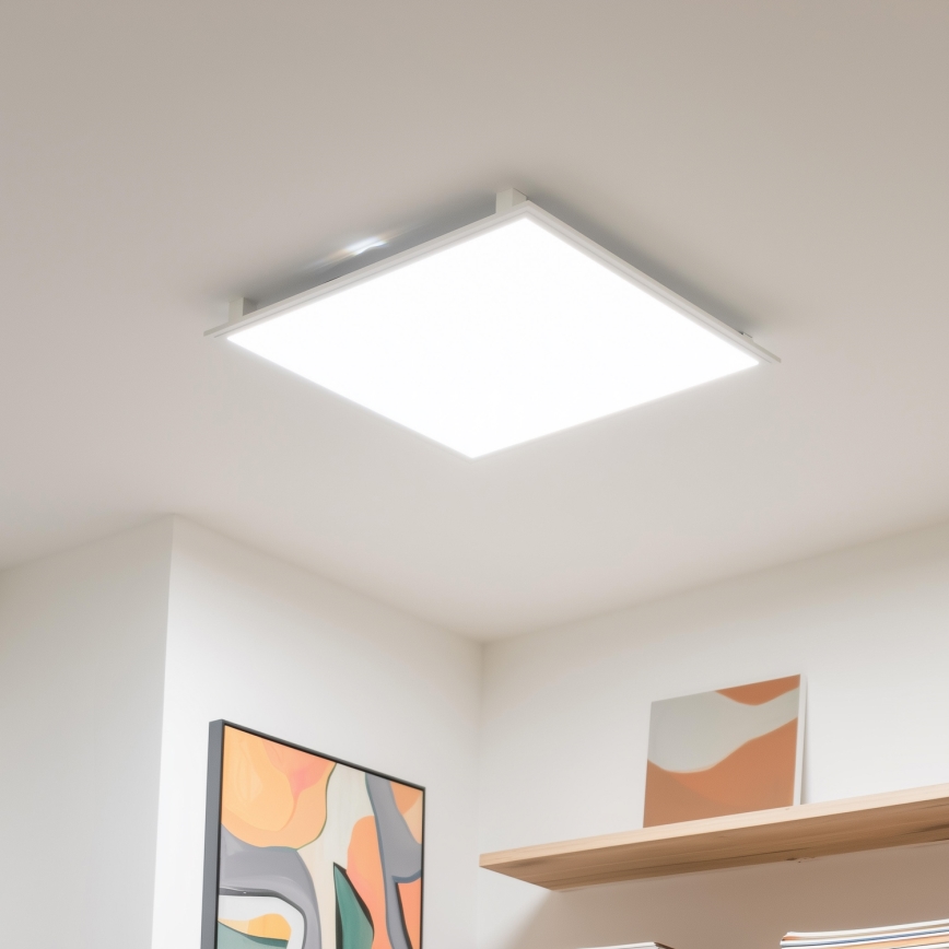 Eglo 32547 - Painel de encastrar 2em1 LED RGBW regulável SALOBRENA-C LED/34W/230V branco 60x60 cm + comando