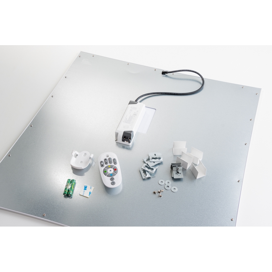 Eglo 32547 - Painel de encastrar 2em1 LED RGBW regulável SALOBRENA-C LED/34W/230V branco 60x60 cm + comando