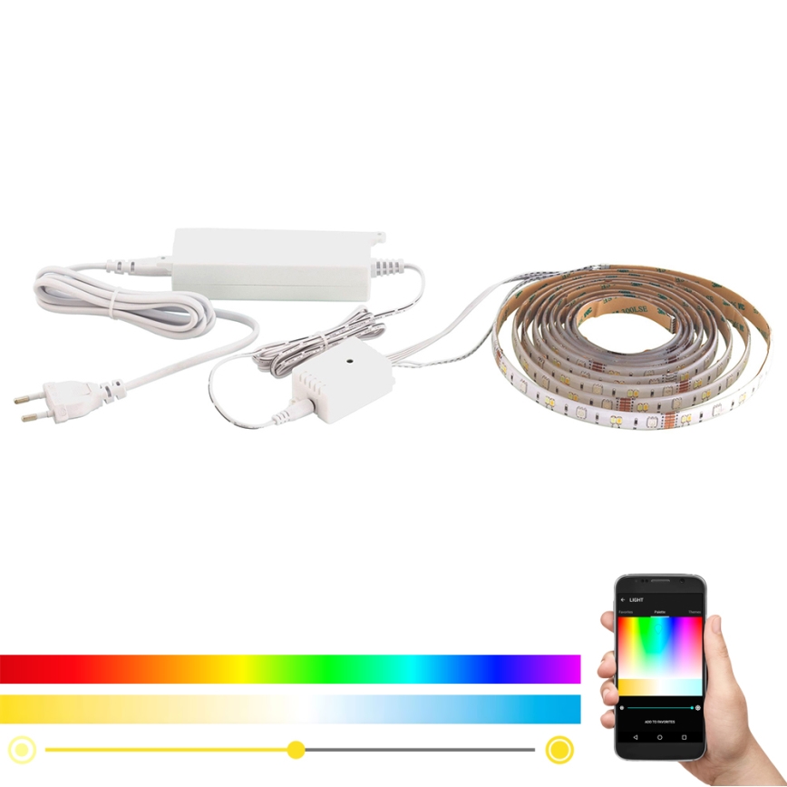 Eglo - Fita LED RGB CCT 5m STRIPE-C LED/16W/230V