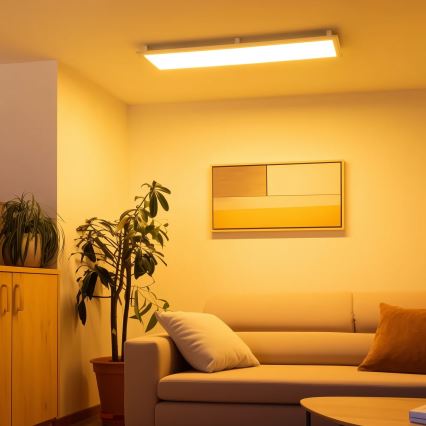 Eglo 32734 - LED RGBW dimerizável de montagem à superfície 2 em 1 SALOBRENA-C LED/34W/230V branco + comando remoto